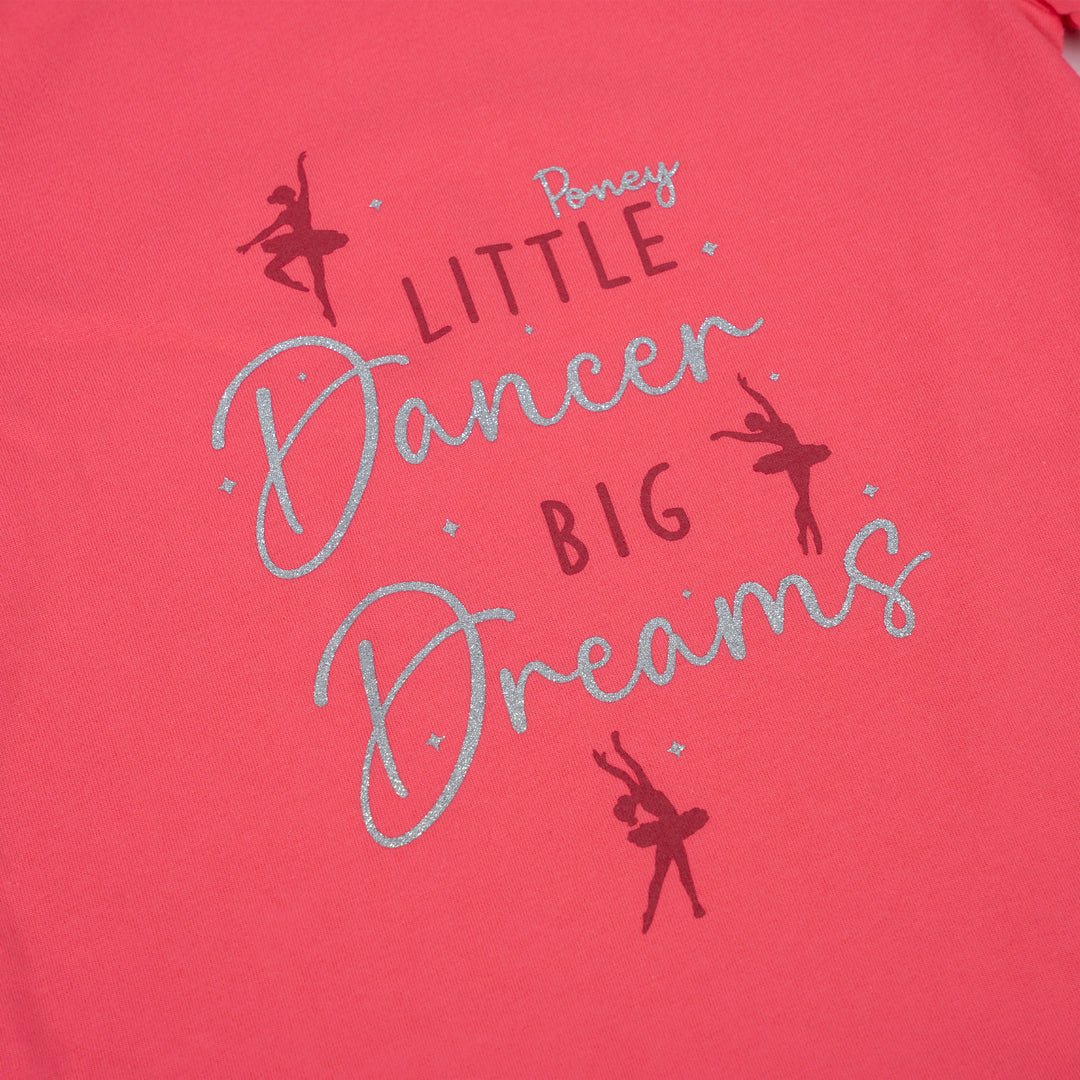 Poney Girls Little Dancer Big Dreams Pink Pyjamas