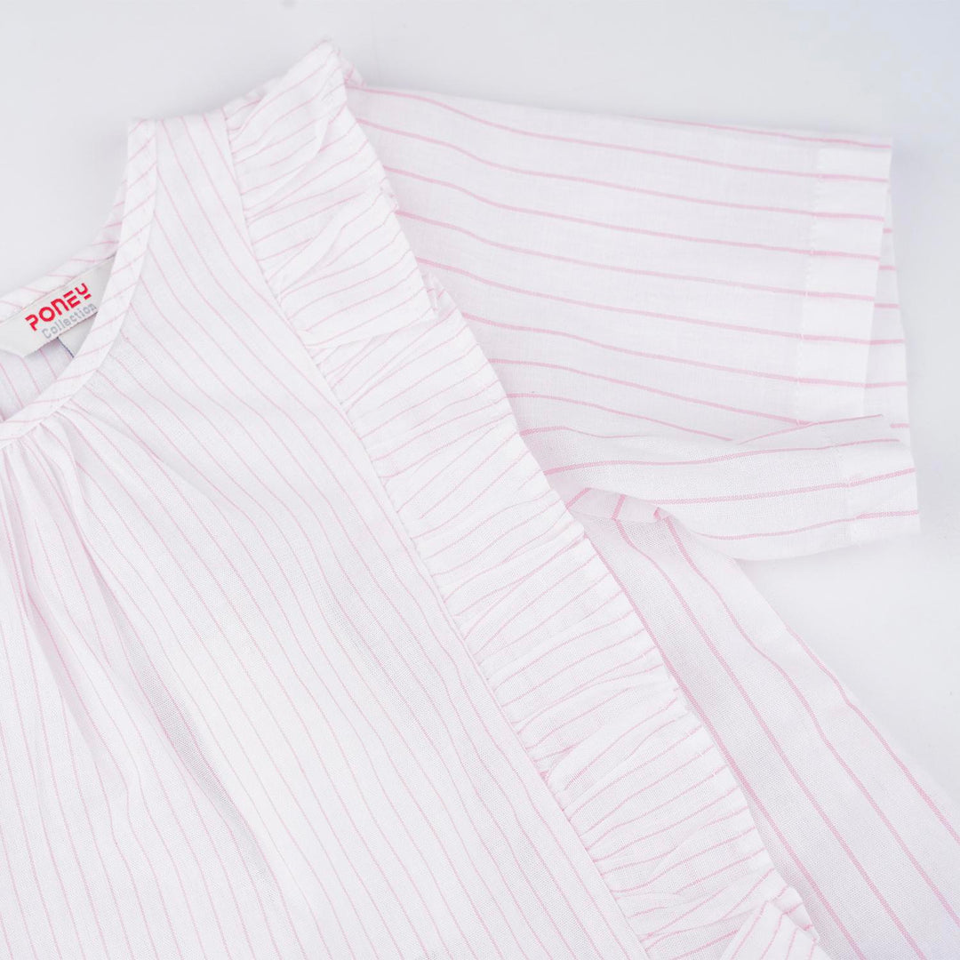 Poney Girls Pink Short Sleeve Blouse 8 1212101