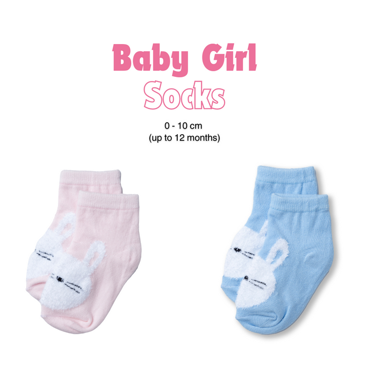 Poney Baby Girls Bunny Socks