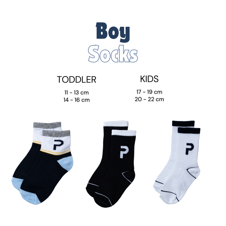 Poney Boys "P" Logo Socks