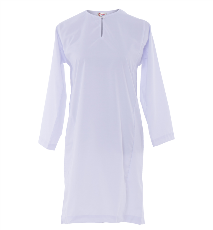 Canggih Girls White School Baju Kurung