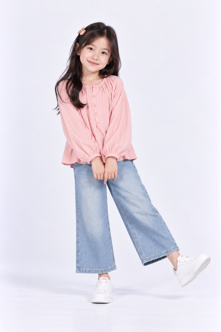 Pink Blush Long Sleeve Blouse (2250770WD)