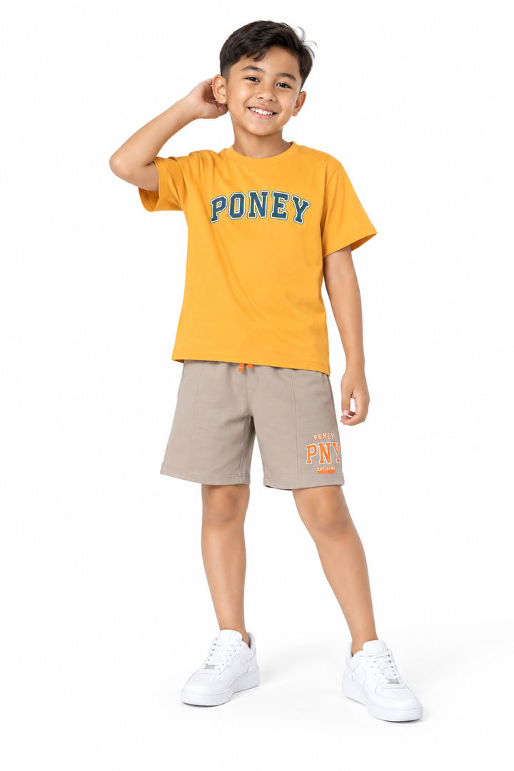 Poney Mustard Branding Logo Short Sleeve Tee