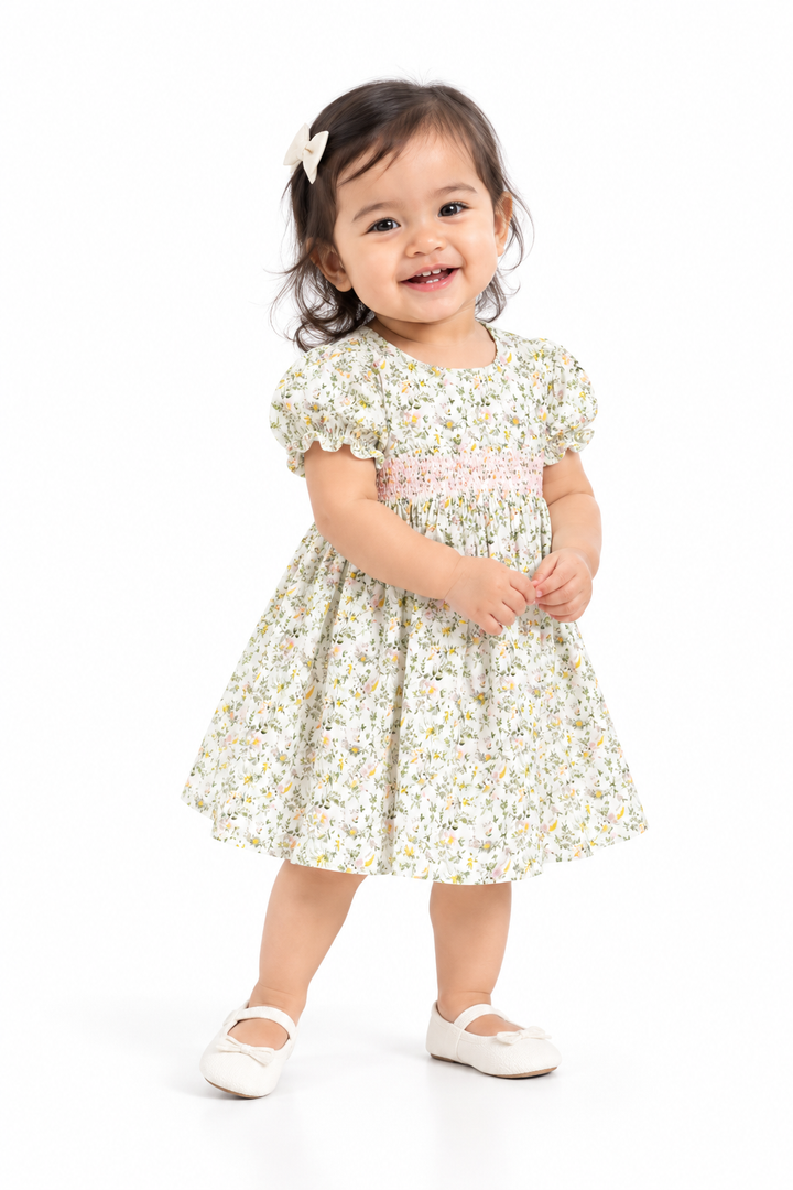 Petite Garden Short Sleeve Dress (2250781WB)