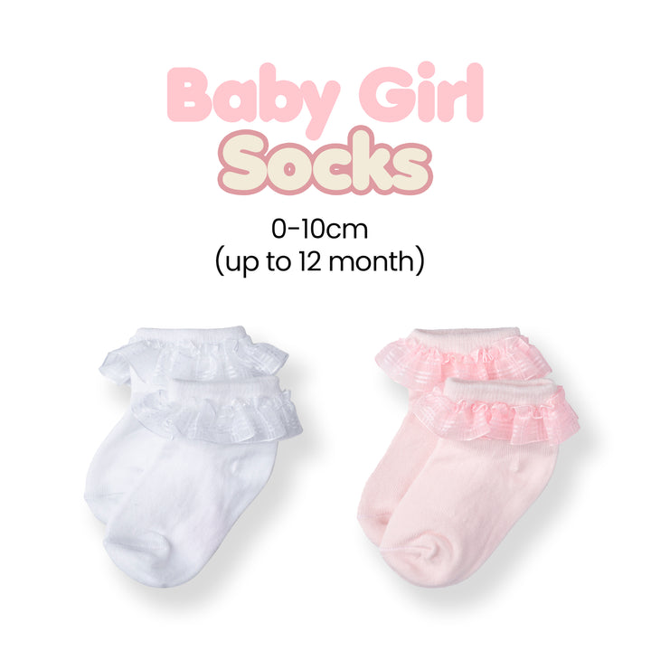 Poney Baby Girls Princess Lace Socks