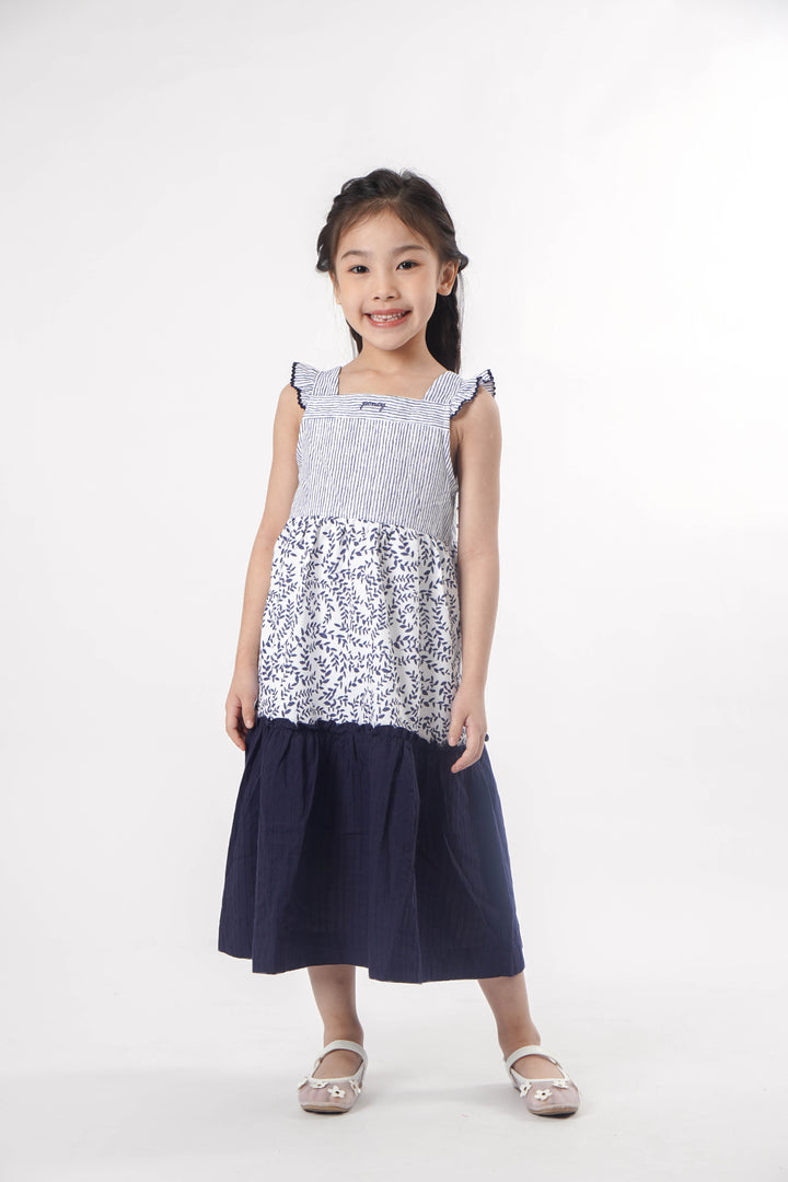 Poney Girls Medieval Blue Sleeveless Dress