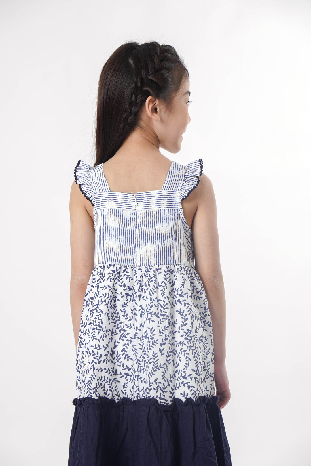 Poney Girls Medieval Blue Sleeveless Dress