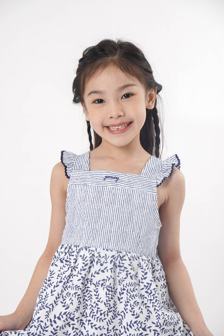 Poney Girls Medieval Blue Sleeveless Dress