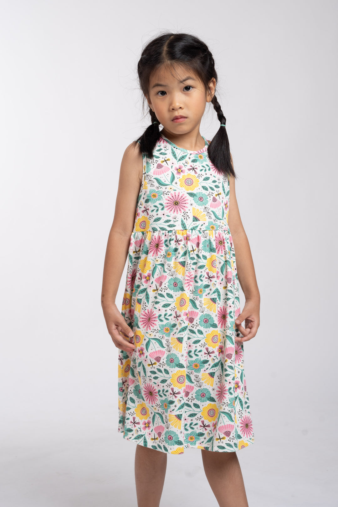 Poney Girls Patterned Sleeveless Dress 2240445