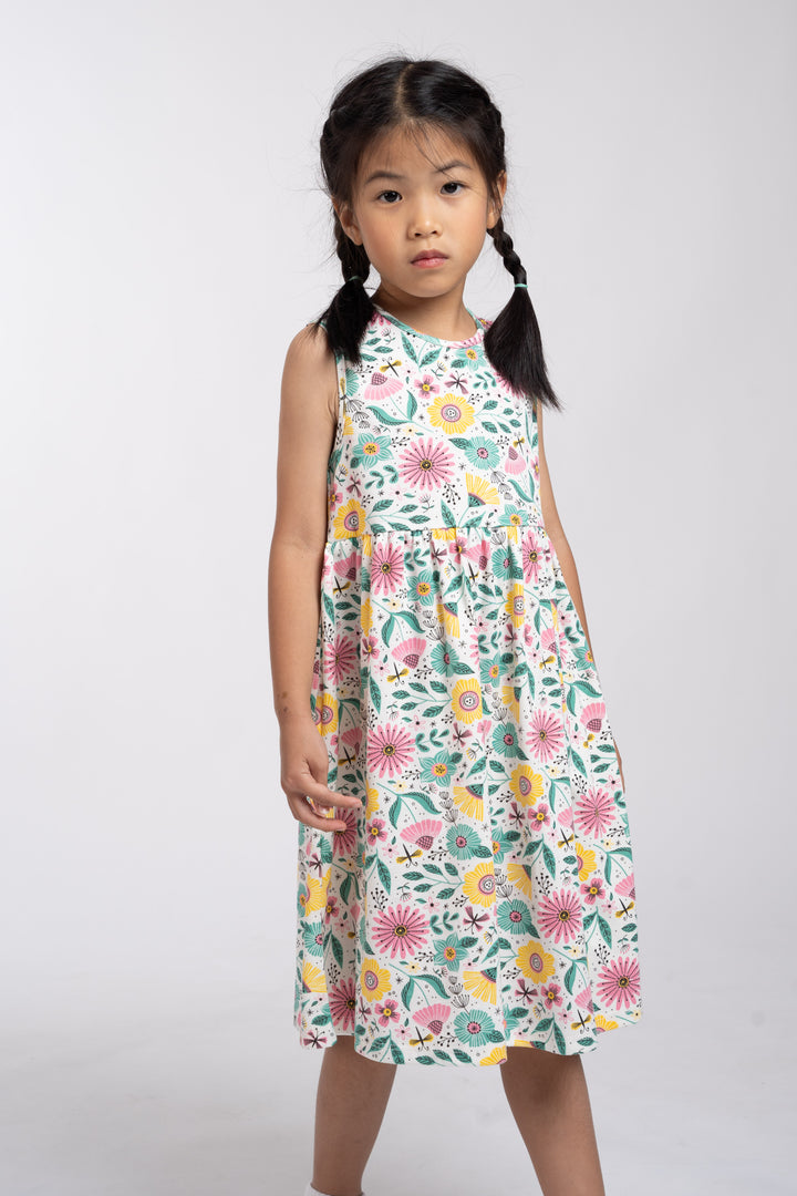 Poney Girls Patterned Sleeveless Dress 2240445