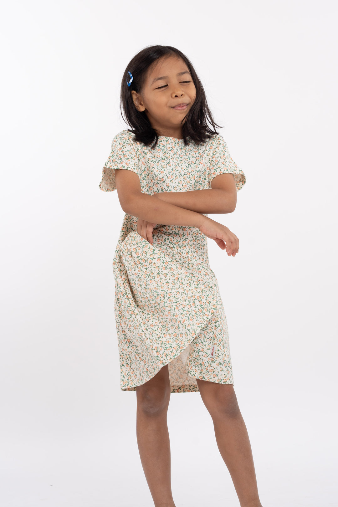 Poney Girls Patterned Short Sleeve Dress 2240448