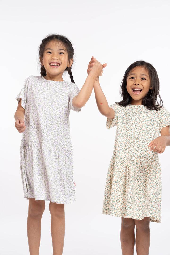 Poney Girls Patterned Short Sleeve Dress 2240447