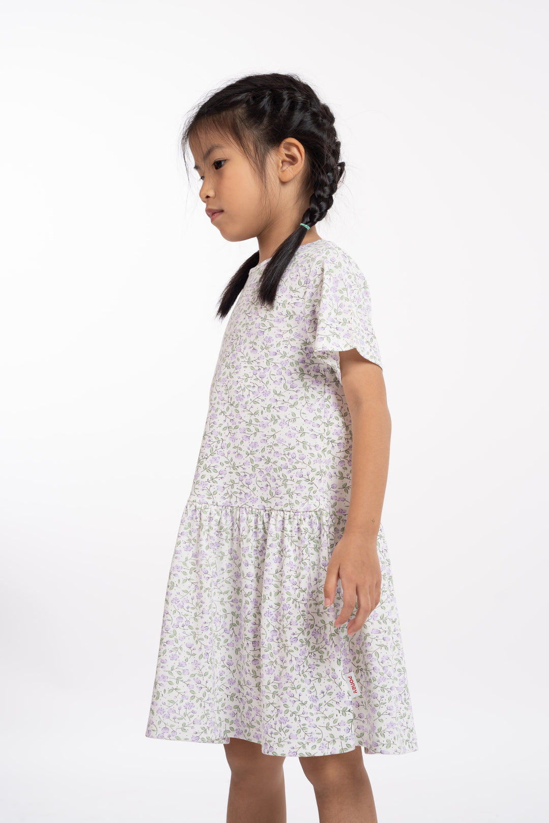 Poney Girls Patterned Short Sleeve Dress 2240447