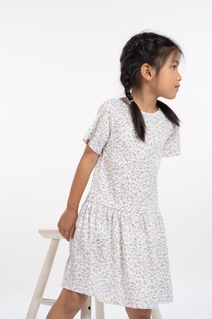 Poney Girls Patterned Short Sleeve Dress 2240447