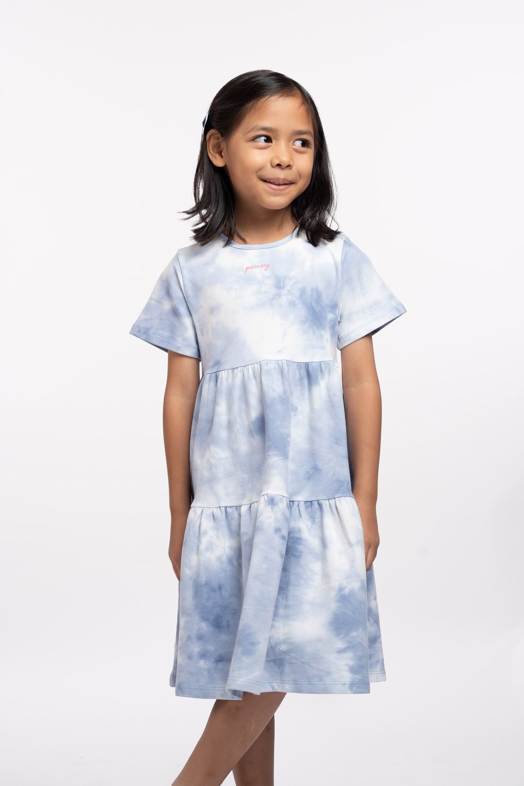 Poney Girls Patterned Short Sleeve Dress 2240449