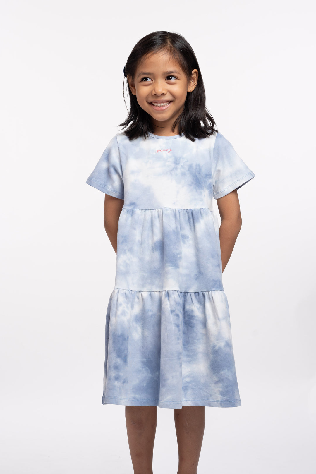 Poney Girls Patterned Short Sleeve Dress 2240449