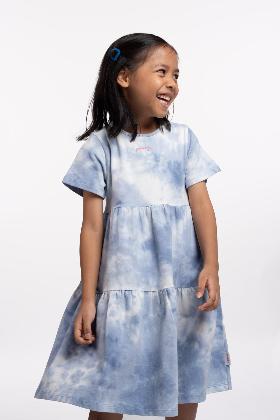 Poney Girls Patterned Short Sleeve Dress 2240449