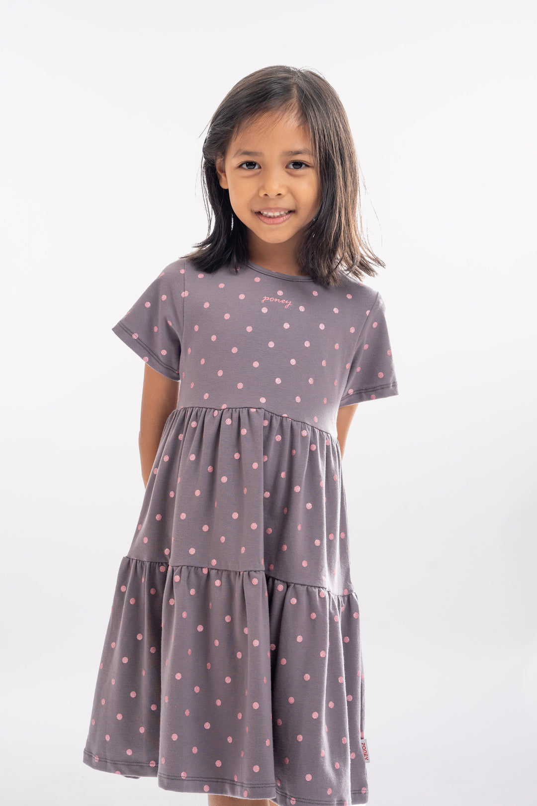 Poney Girls Patterned Short Sleeve Dress 2240450