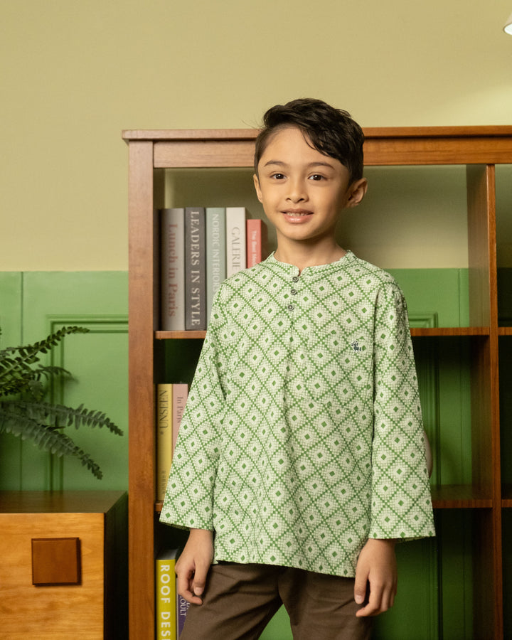 Poney Boys Lirid Green Long Sleeve Shirt