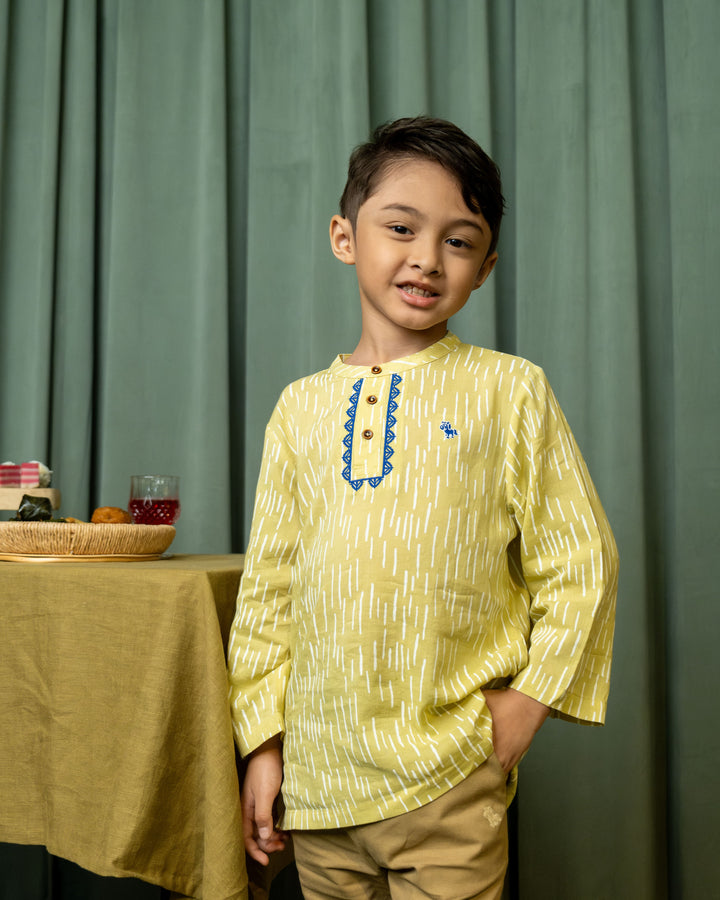 Poney Boys Rais Yellow Long Sleeve Shirt