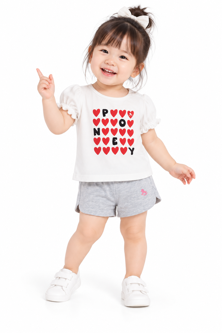 Sweetheart Puff Short Sleeve Tee
