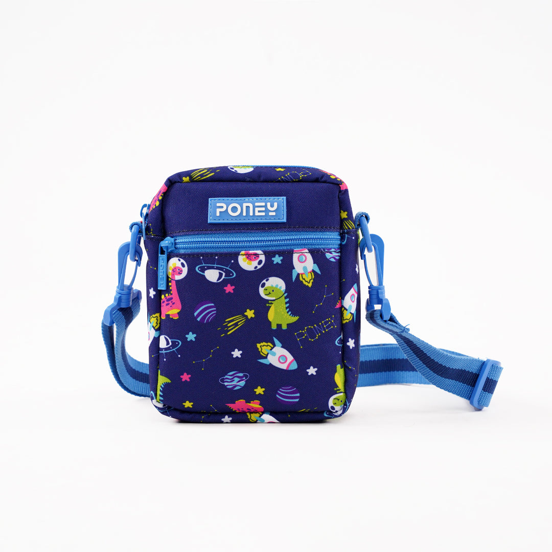 Poney Boys Navy Dino In Space Sling Bag KB033 – Poney Group