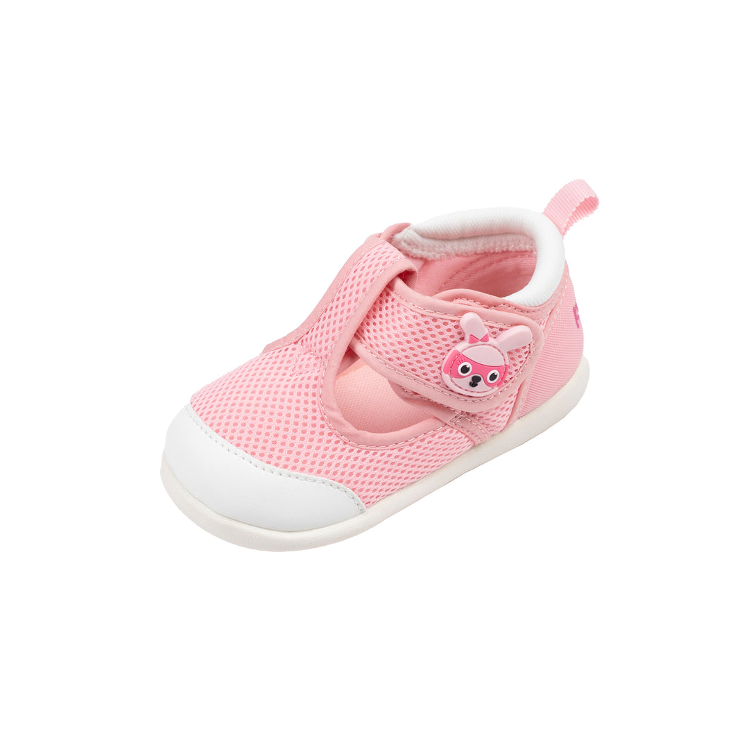 Katetu Crtartu Unisex Baby Pink Breathable Mesh Fabric Walking Shoes XZ72