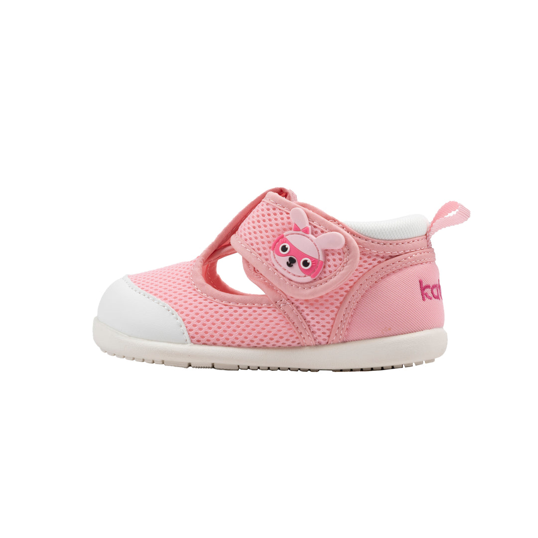 Katetu Crtartu Unisex Baby Pink Breathable Mesh Fabric Walking Shoes XZ72