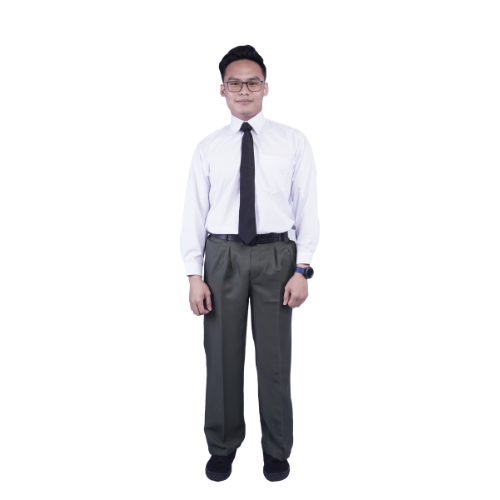 Canggih White School Long Sleeve Shirt