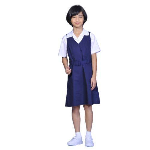Canggih Girls Dark Blue School Pinafore