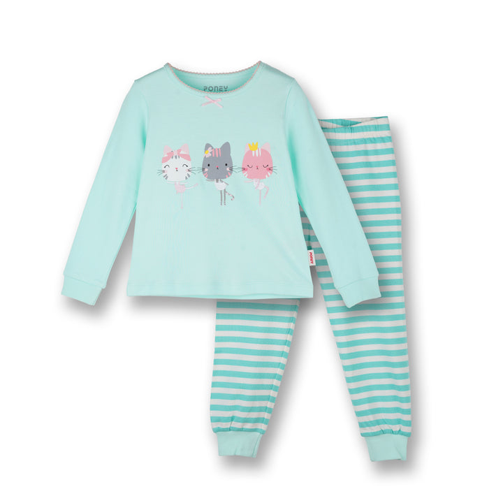 Poney Girls Light Blue Loungewear PLG15