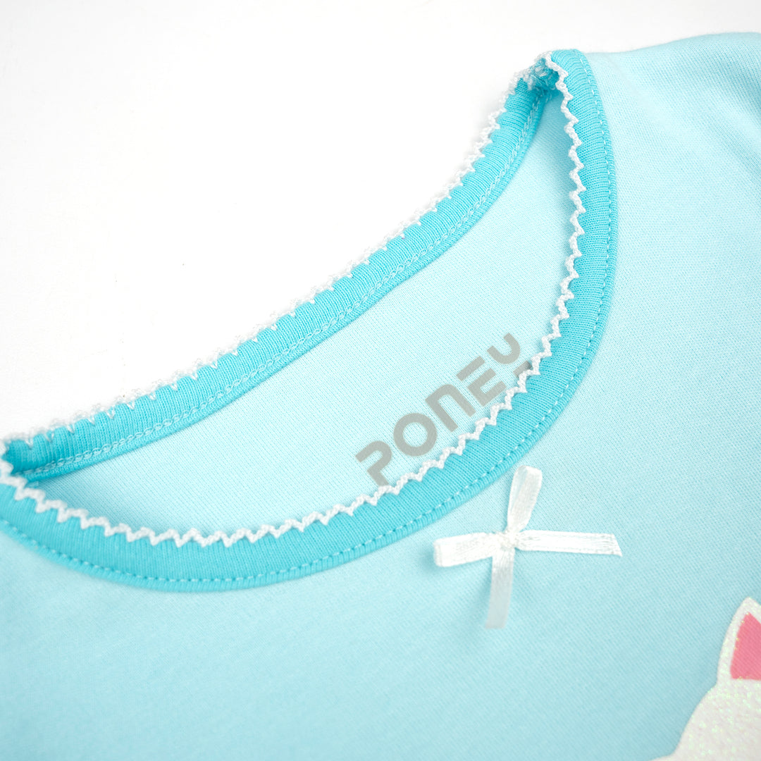 Poney Girls Light Blue Loungewear PLG38