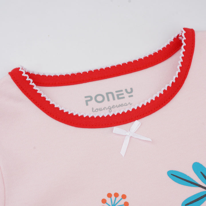 Poney Girls Pink Loungewear PLG45