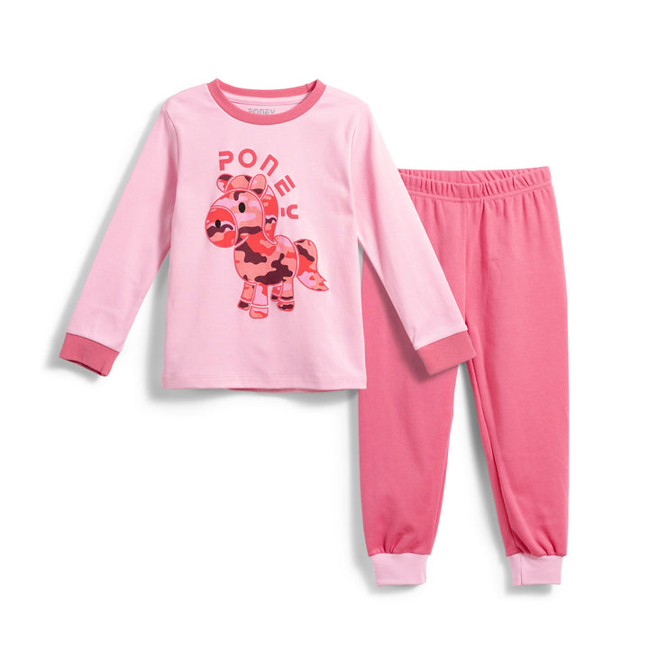 Poney Girls Light Pink Loungewear PLS07