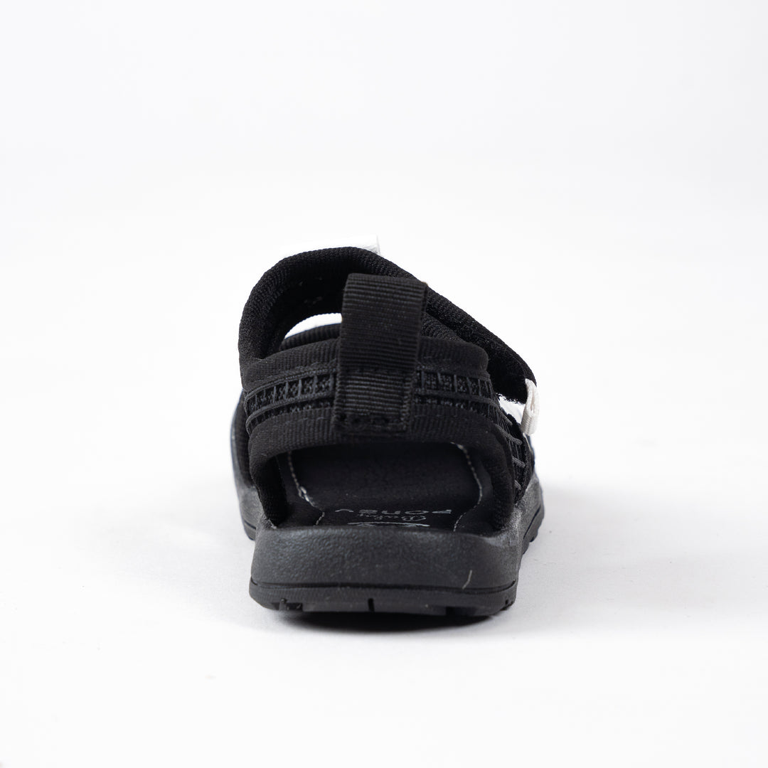 Poney Unisex Black Onyx Twin Straps Sandals