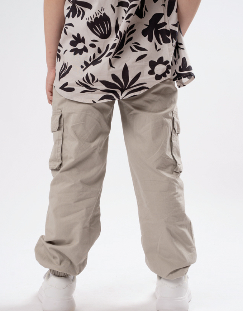 Poney Light Grey Cargo Long Pants