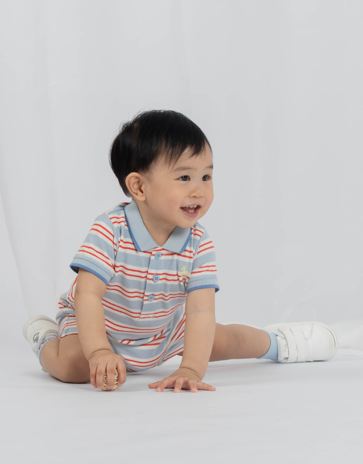 William’s Short Sleeve Polo Romper