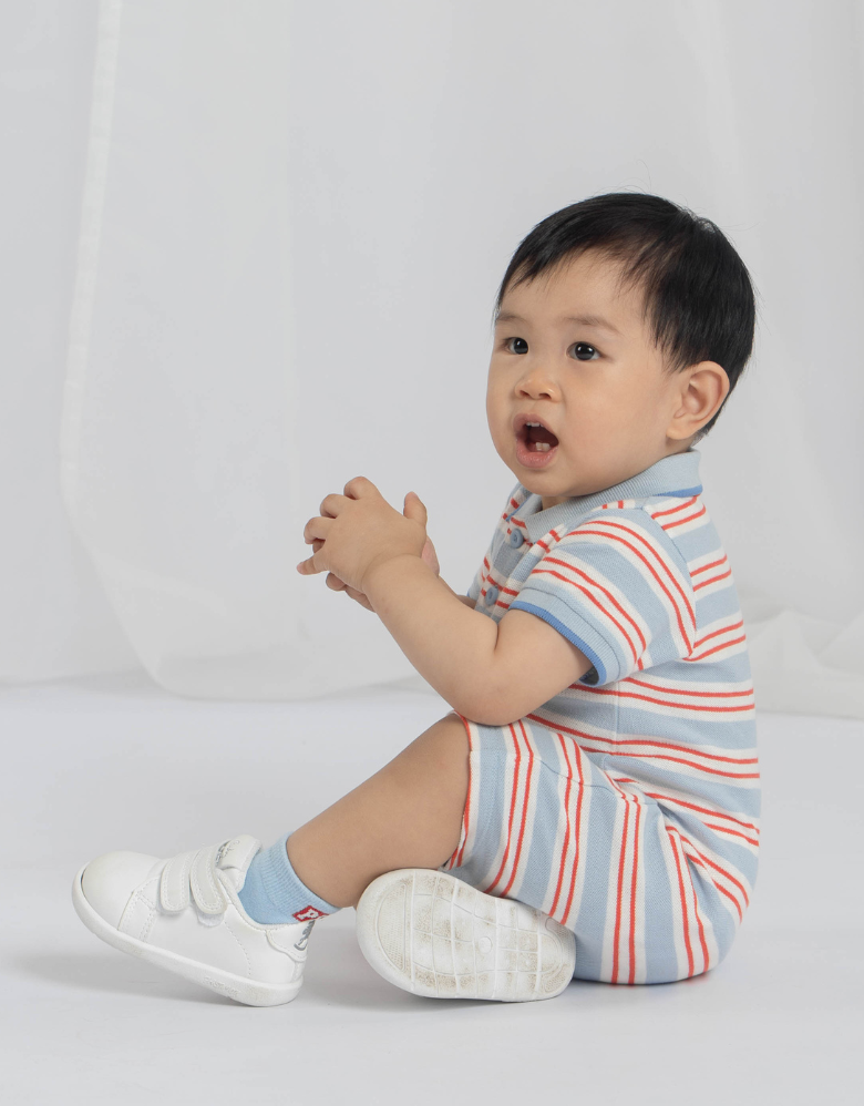 William’s Short Sleeve Polo Romper
