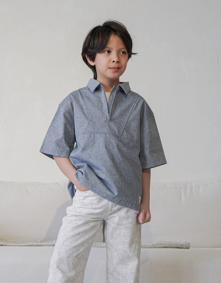 Linen Zip-up Shorts Sleeves Shirts