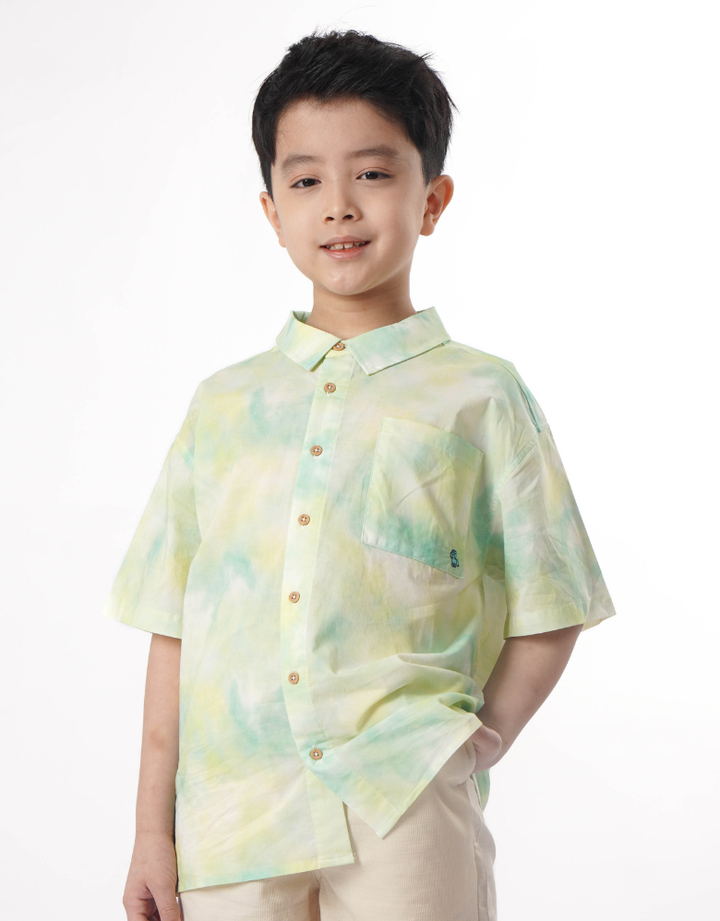 Citrus Splash Loose Fit Short Sleeve Shirt