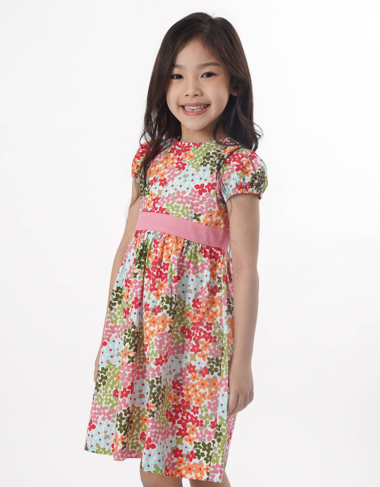 Classic Bloom Short Sleeve Dress