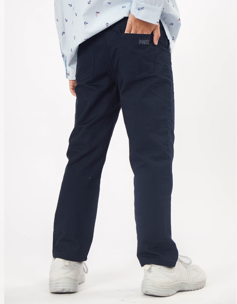 Navy Regular Fit Chino Long Pants