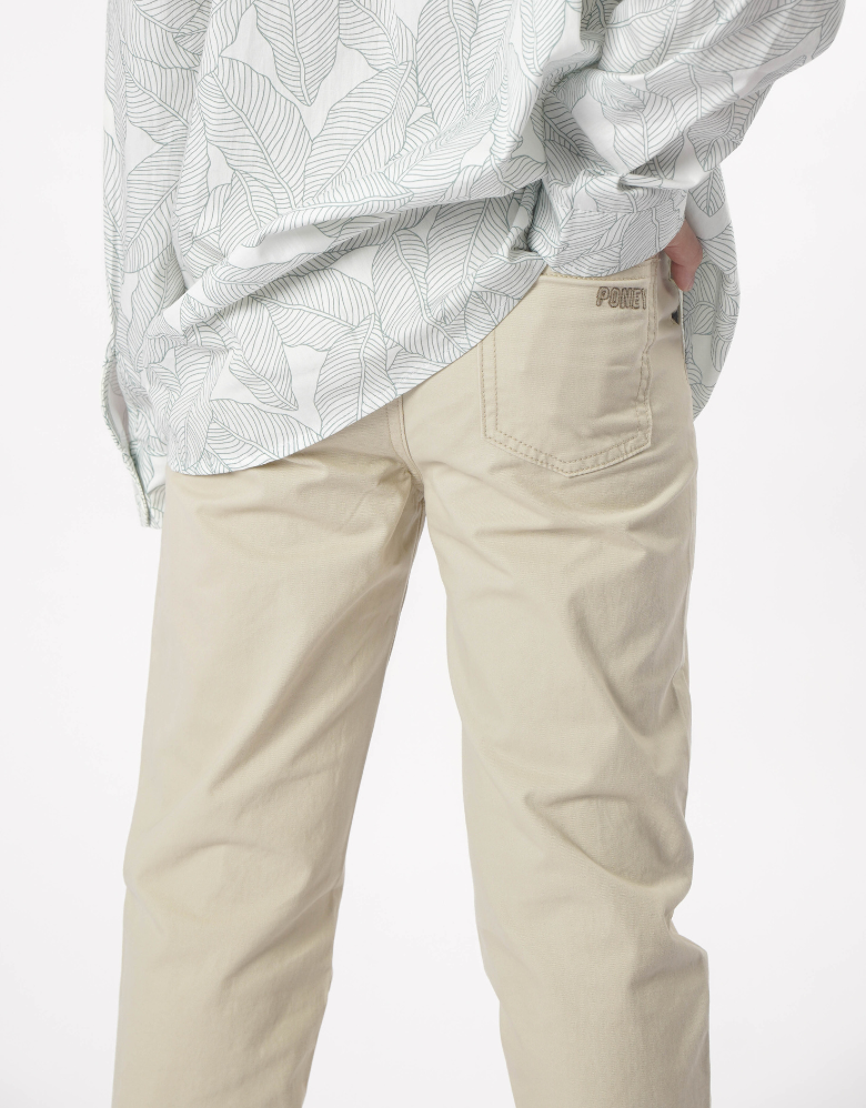 Light Khaki Regular Fit Chino Long Pants