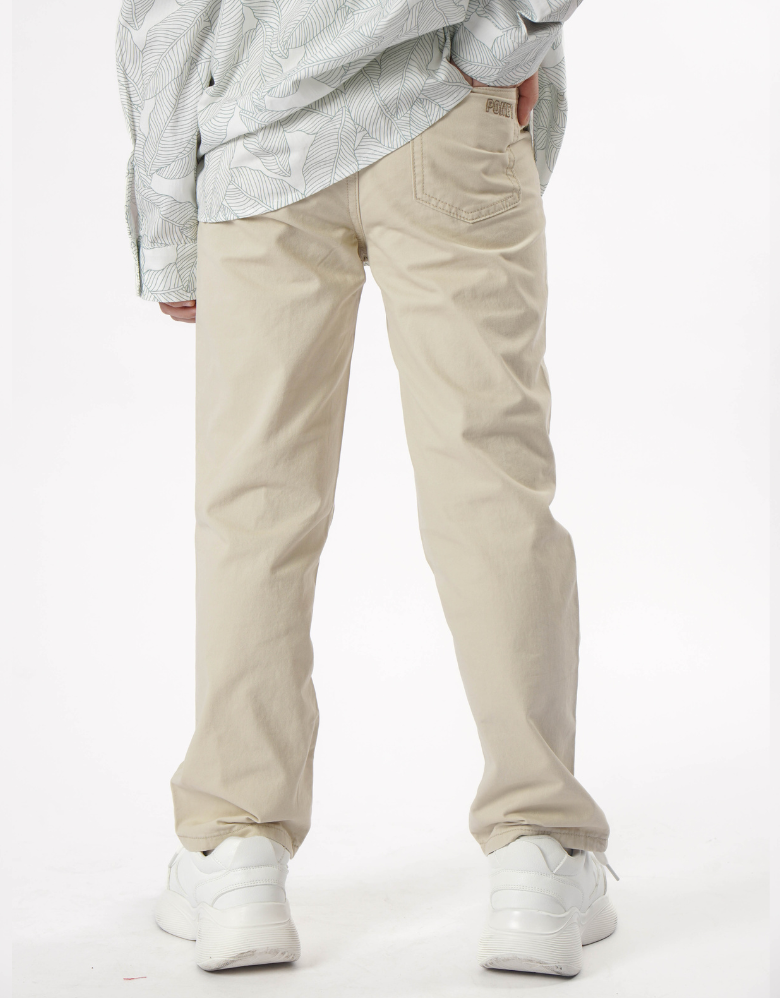 Light Khaki Regular Fit Chino Long Pants