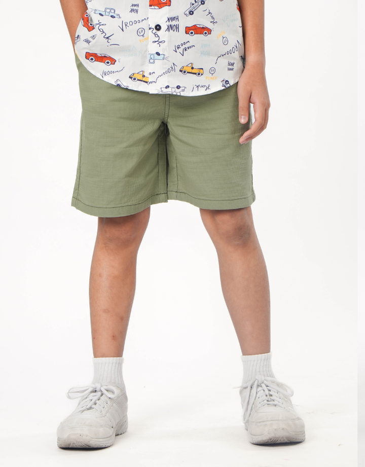 Basic Green Easy Short Pants