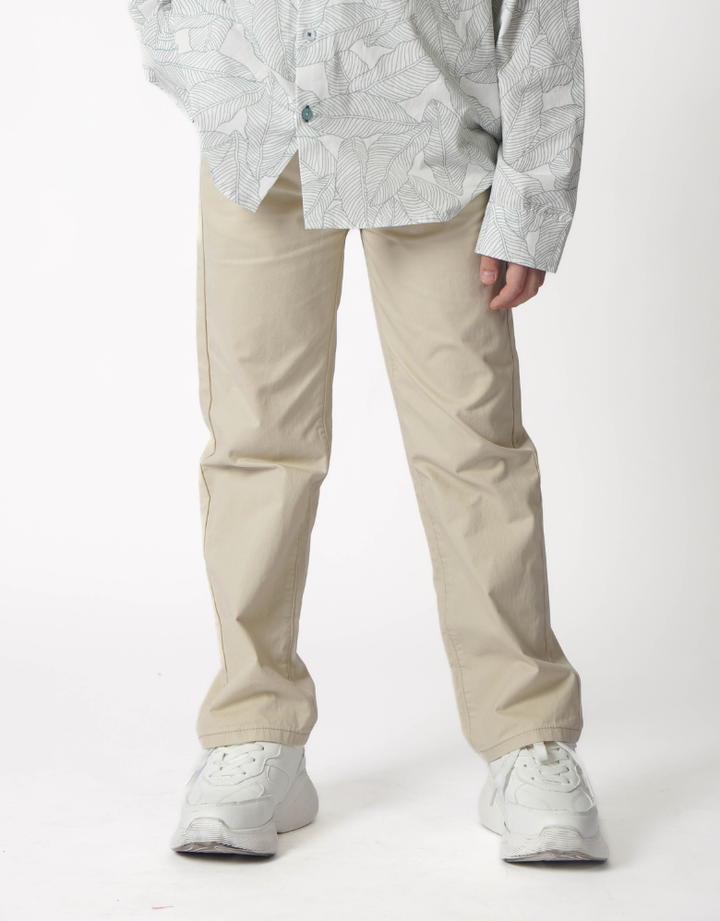 Light Khaki Regular Fit Chino Long Pants
