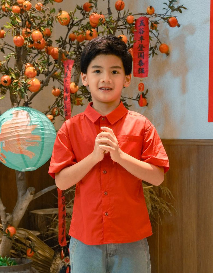 Litte Prosper Loose Fit Short Sleeve Shirt