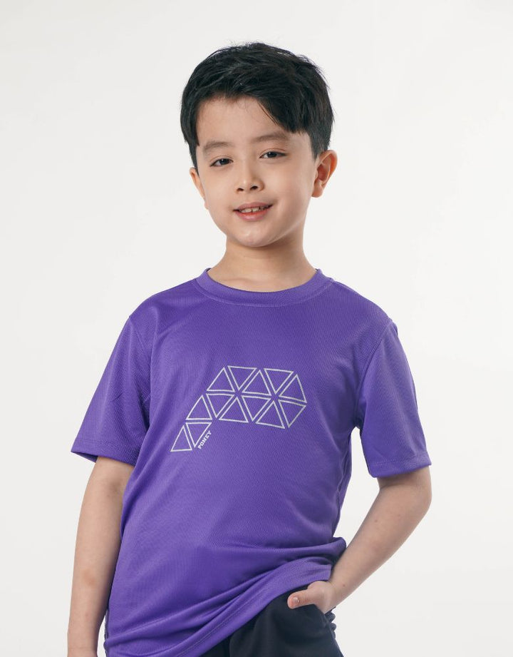 Sportswear  Purple Regular Fit Short Sleeve Top