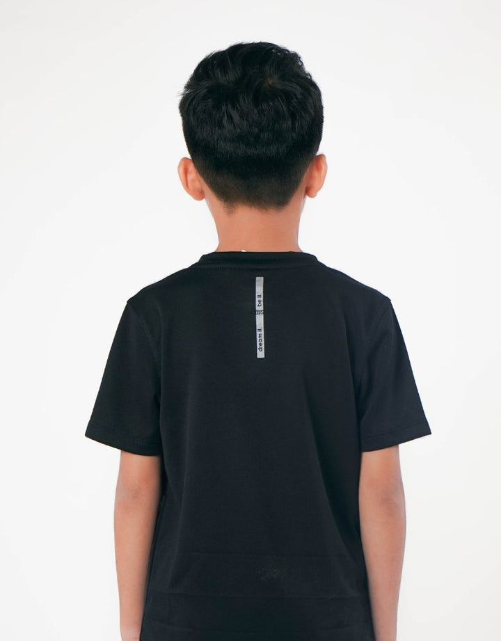 Sportswear Black Regular Fit Short Sleeve Top