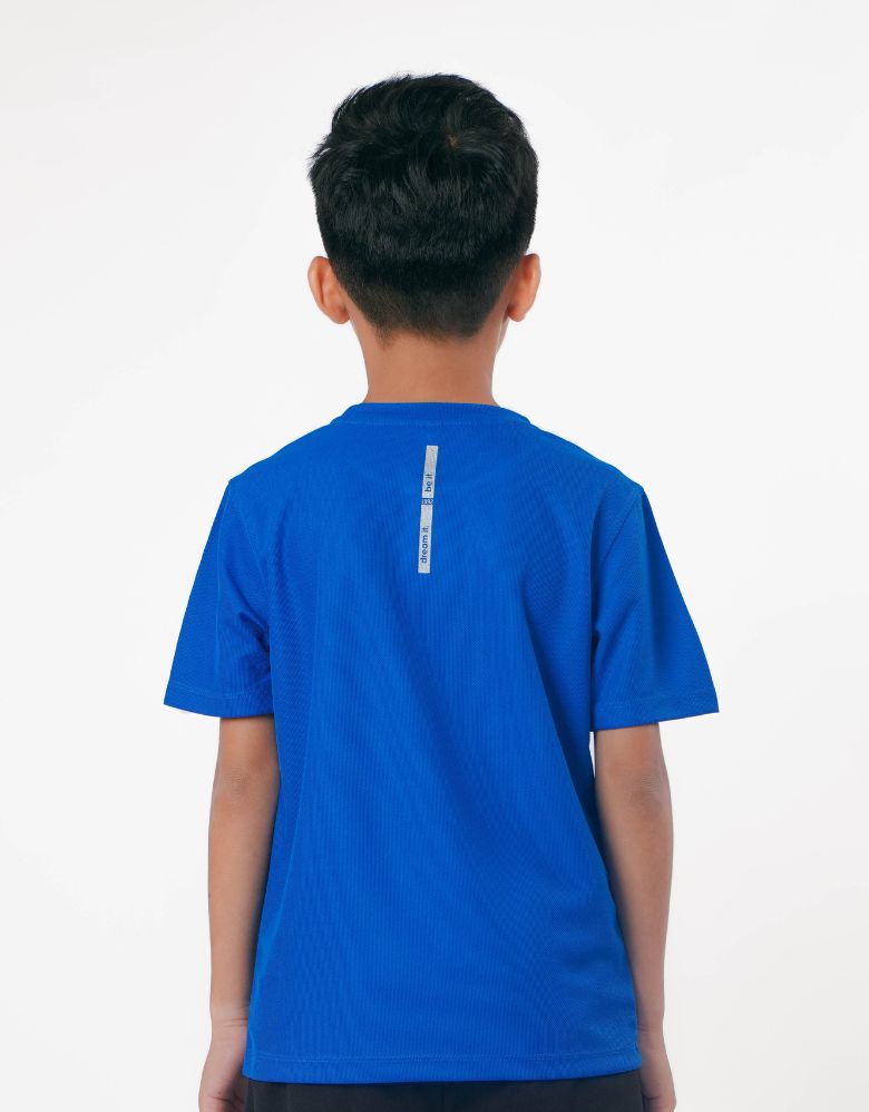 Sportswear Blue Regular Fit Short Sleeve Top